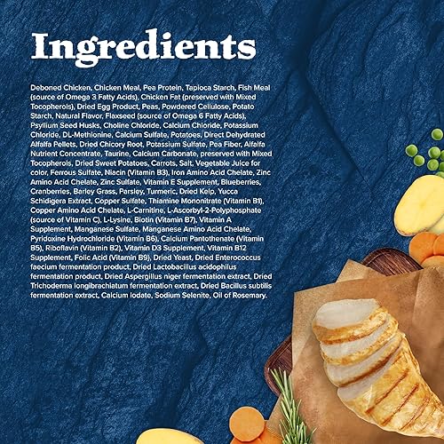 Miniatura 10 de Blue Buffalo Wilderness - Alimento seco para gatos con control de bolas de pelo natural para adultos, con alto contenido de proteínas, pollo 5 libras