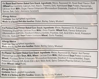 Monster Munch Variety Crisps 12 Pack (Pack Of 5)