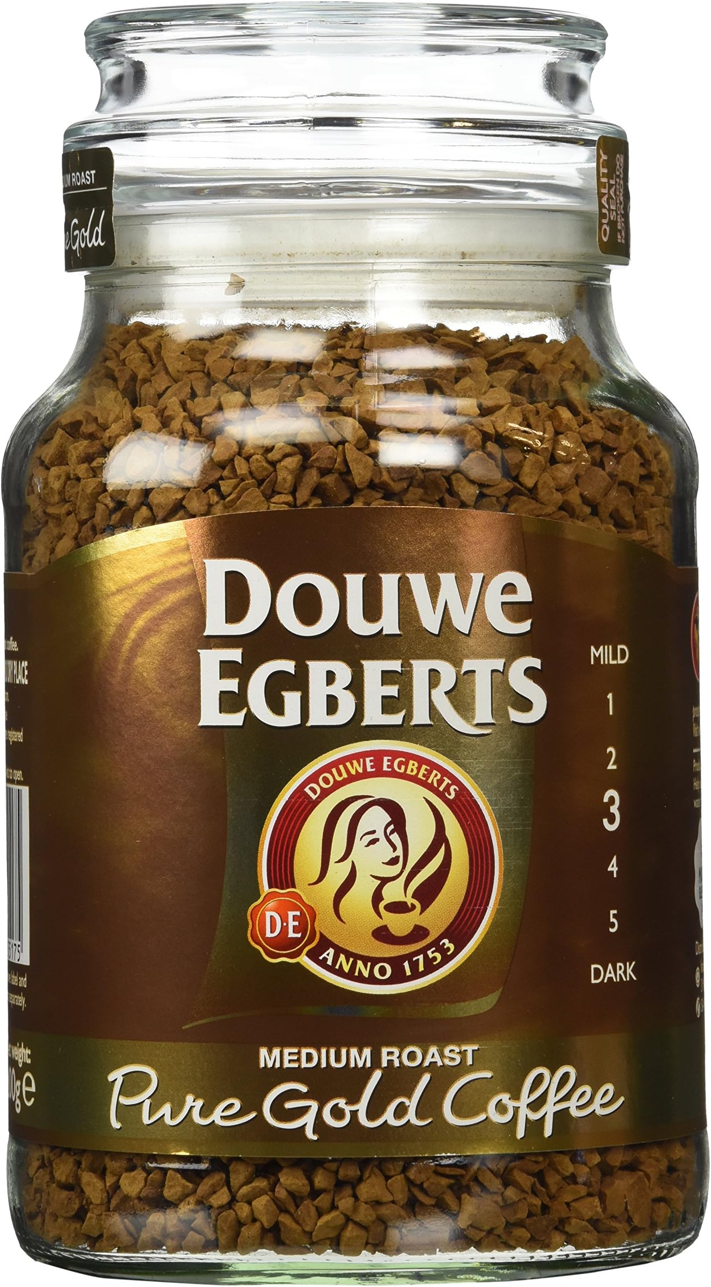 Douwe Egberts Pure Gold Instant Coffee, Medium Roast, 6.7