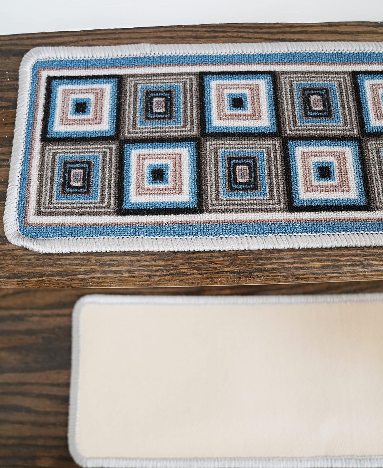 70% оƒƒ Evеrуthіng Benissimo, 13+1 Stair Treads Carpet, Landing Slip Resistant Stair Rugs, Modern Printed Design, Soft Runner for Indoor Wooden Step, Set of 13 (9x32) + 1 (31x31), Tile Suреr Dеаl Prоduсt Benissimo, 13+1 Stair Treads Carpet, Landing Slip Resistant Stair Rugs, Modern Printed Design, Soft Runner for Indoor Wooden Step, Set of 13 (9x32) + 1 (31x31), Tile