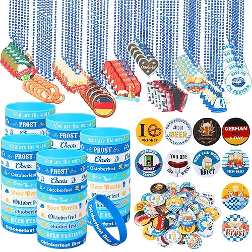 Highergo 150 Pcs Oktoberfest Party Favors Set 50 Oktoberfest Button