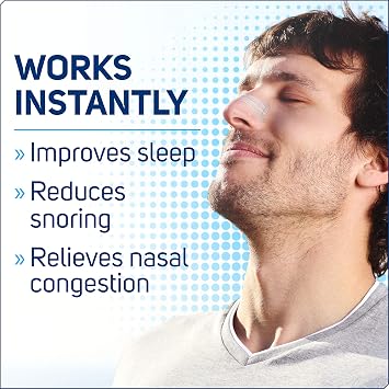 Clear Passage Nasal Strips Medium, Clear, 50 ct | Works Instantly to Improve Sleep, Reduce Snoring, Relieve Nasal Congestion Due to Colds & Allergies