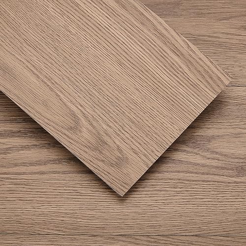 INMOZATA Peel and Stick Floor Tile, 36Packs 54 Sq. Ft Vinyl Flooring Plank 36"x 6" Peel and Stick Vinyl Flooring Tile Waterproof Wood Grain for Bedroom, Living Room, Kitchen, RV(Smoke Oak)