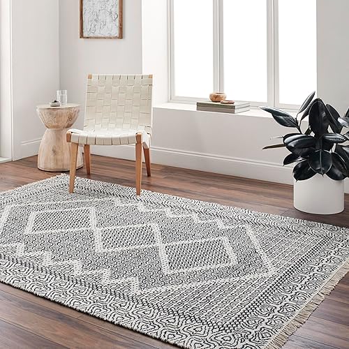 MarkDay - Alfombras de área 9 x 12 pulgadas color gris beige gris negro para sala de estar dormitorio o cocina 8 pies 10 pulgadas x 12 pies