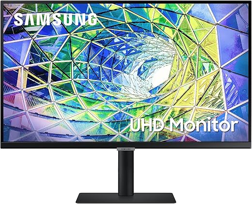 Samsung 8 Series 68.4 cm/27″ 4K UHD 3840×2160 Pixels Computer Monitor, IPS Panel, USB-C, HDR10 (1 Billion Colors), Height Adjustable Stand, Energy…