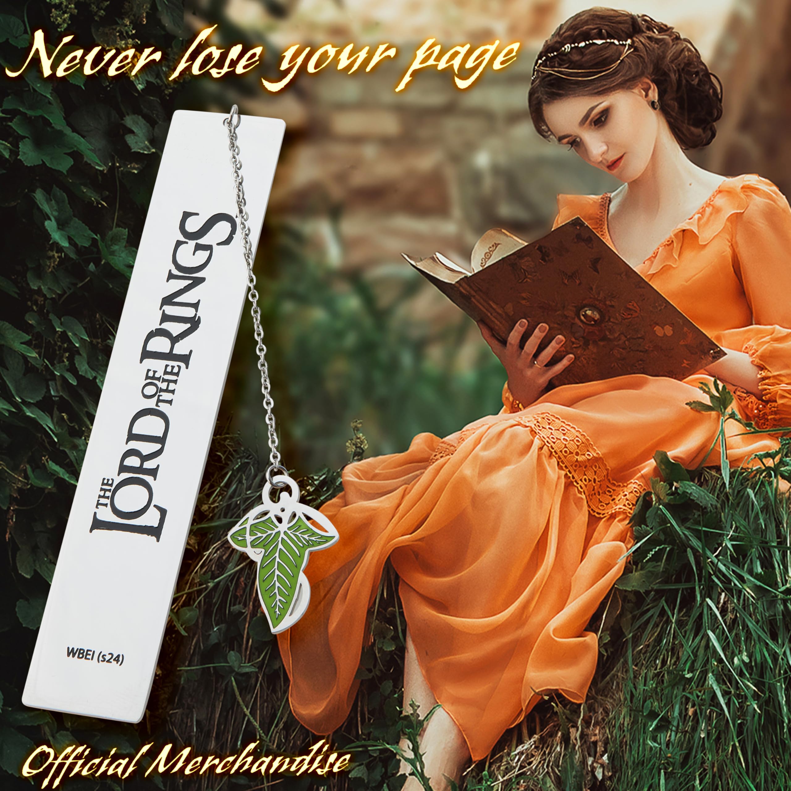 Lord of the Rings Metal Bookmarks Adults Teens Kids with Gift Box Book Marker with Quote and Charm - Image 3