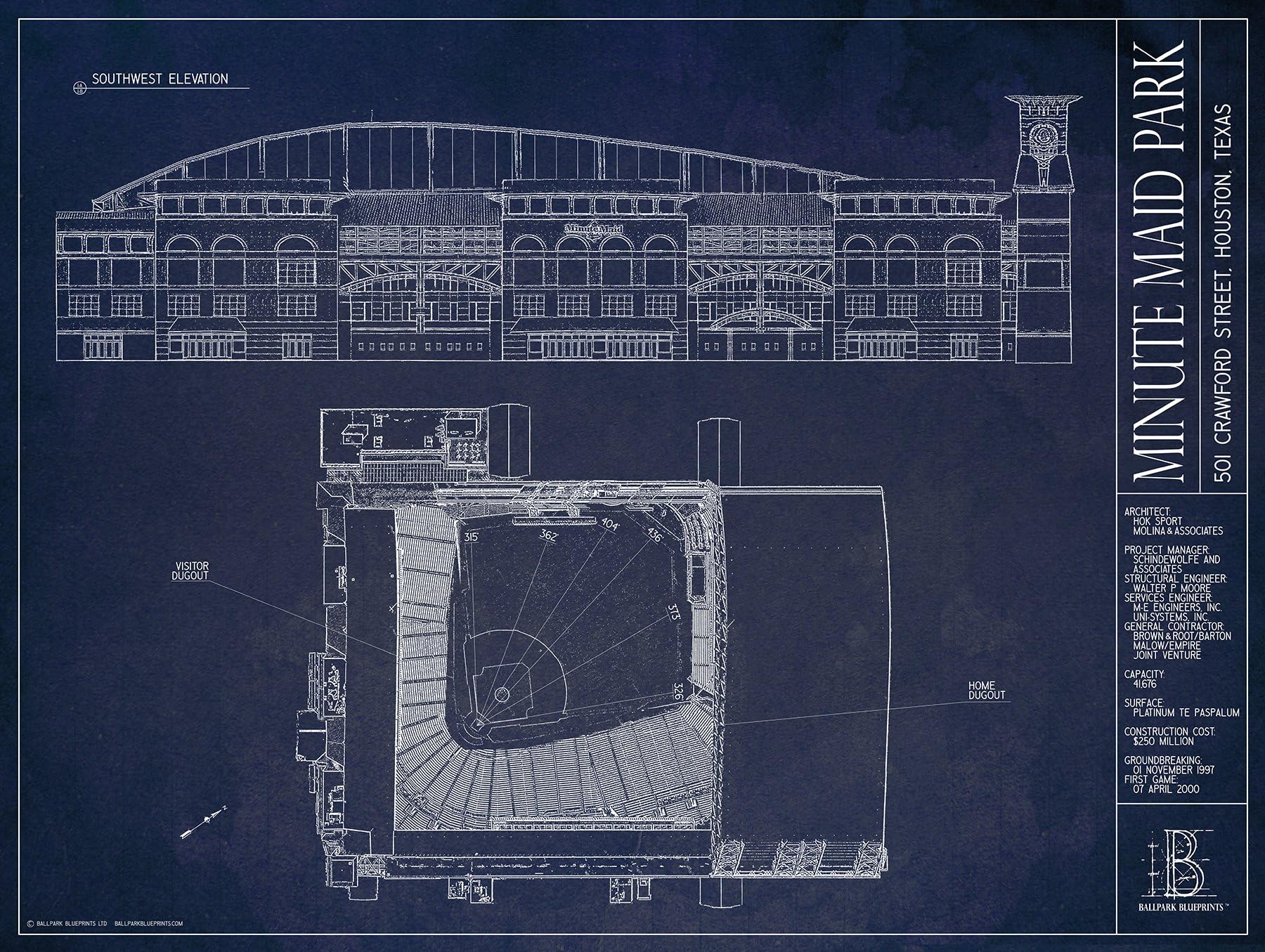 Ballpark Blueprints Minute Maid Park