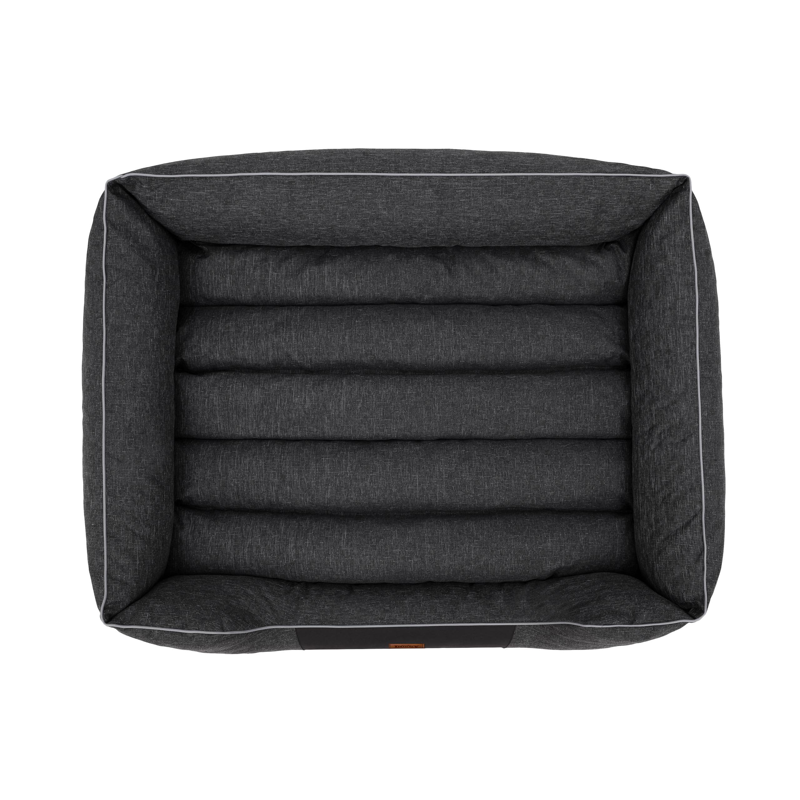 Cuccia per animali domestici, cuscino per cani, lettino, cuscino per cani, letto per cani, letto per cani, letto per animali domestici, materasso XL – 65 x 50 cm, colore nero ecologico