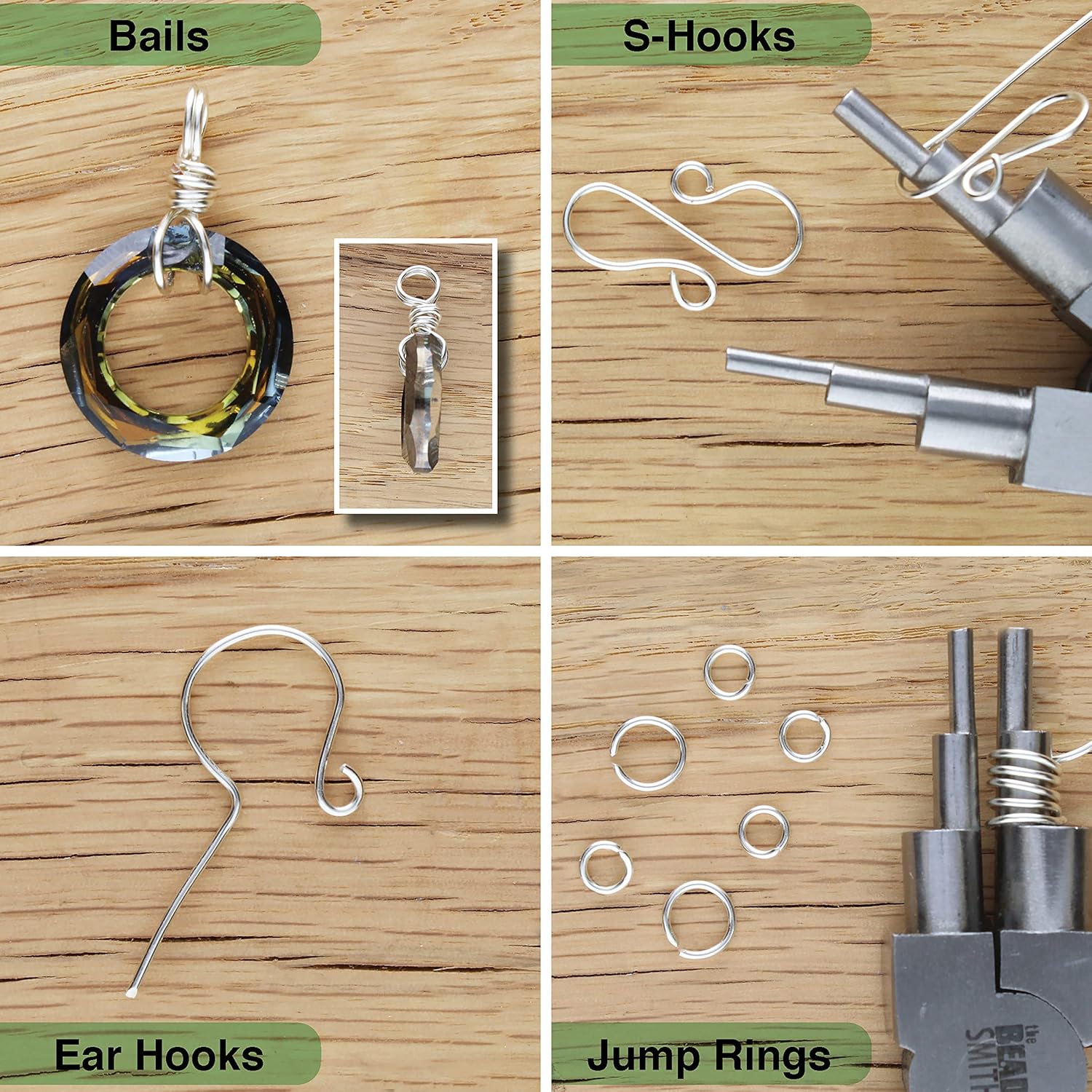 The Beadsmith Wire Looping Pliers – Create 6 Sizes (Ranging 2-9mm) of Loops & Jump Rings, 6" long (150mm), Polished Steel Head & Cushioned Comfort Handle - Image 3