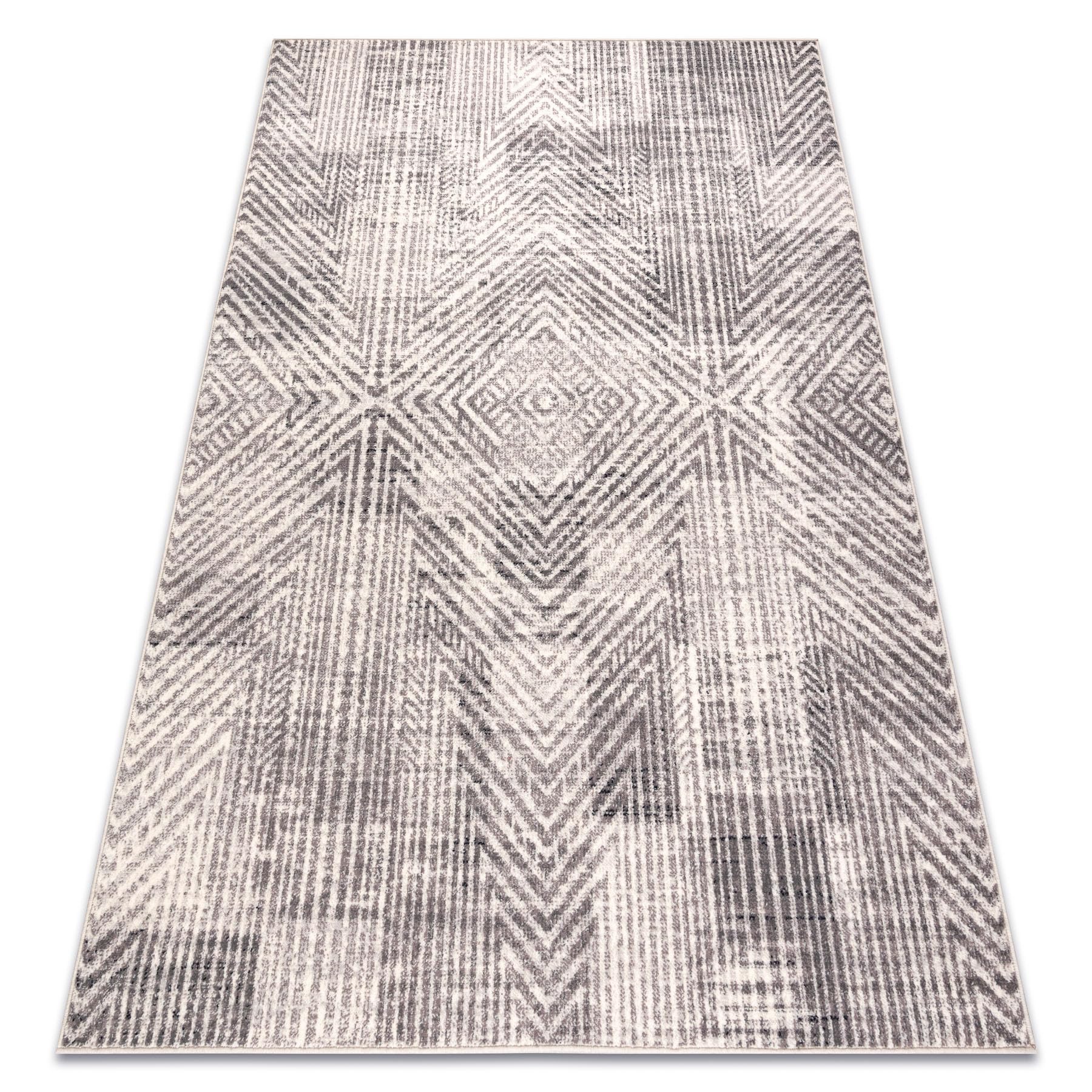 Tapis en laine beige/gris rugsx Angel 7890/52042 chevron pour salon et bureau 120x170 cm