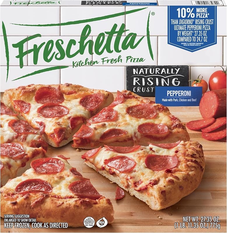 Freschetta, pizza exclusiva de pepperoni con corteza natural, 27.35 oz (congelada)
