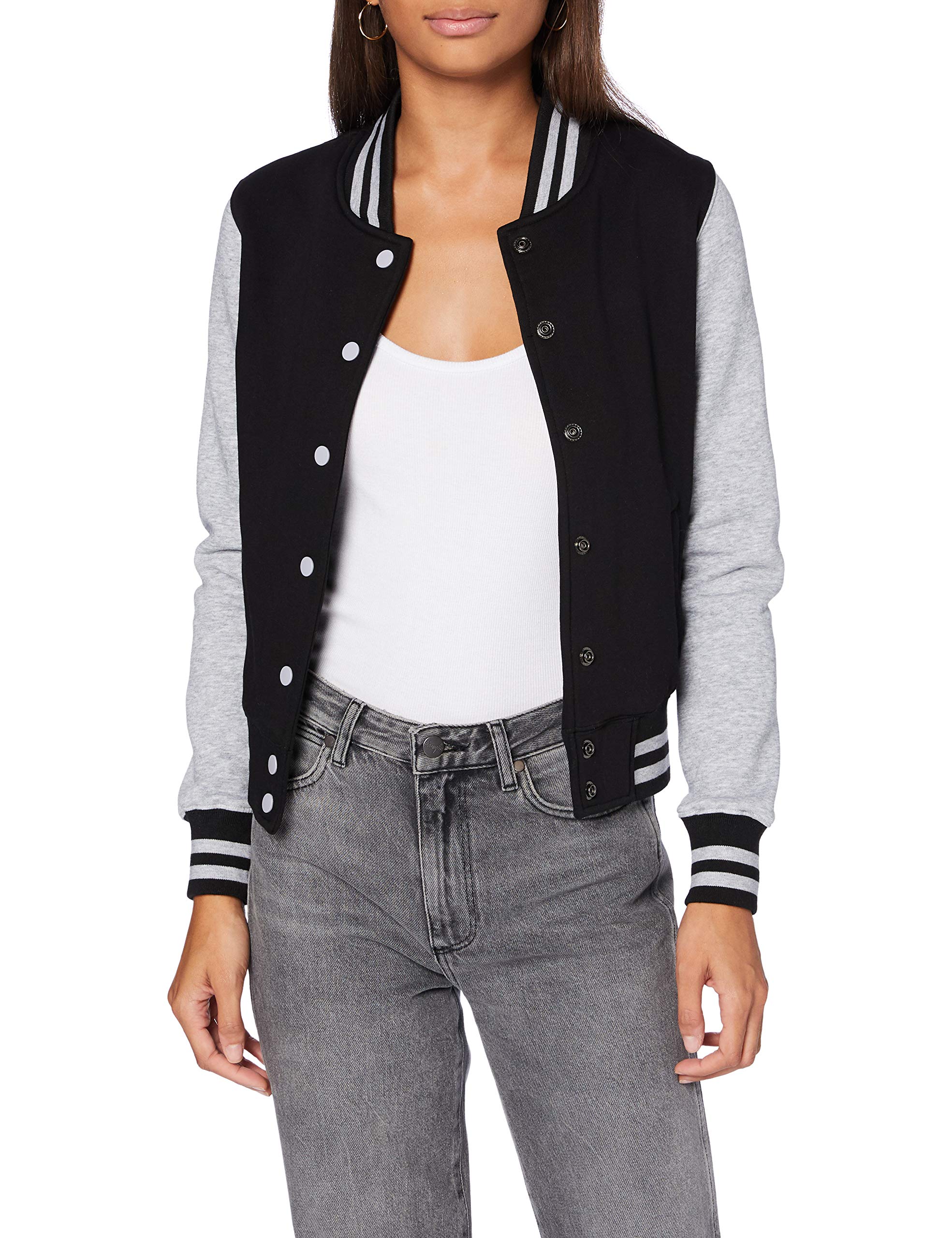 Build Your Brand Ladies Sweat College Jacket Ladies Jacket Available in Many Sizes XS to XL