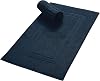 GLAMBURG Premium Cotton 20x32 inch 2-Pack Bath Mats - 100% Ringspun Cotton - Luxury Hotel & Spa Quality - 800 GSM - Durable Soft Highly Absorbent - Machine Washable - Mineral Blue