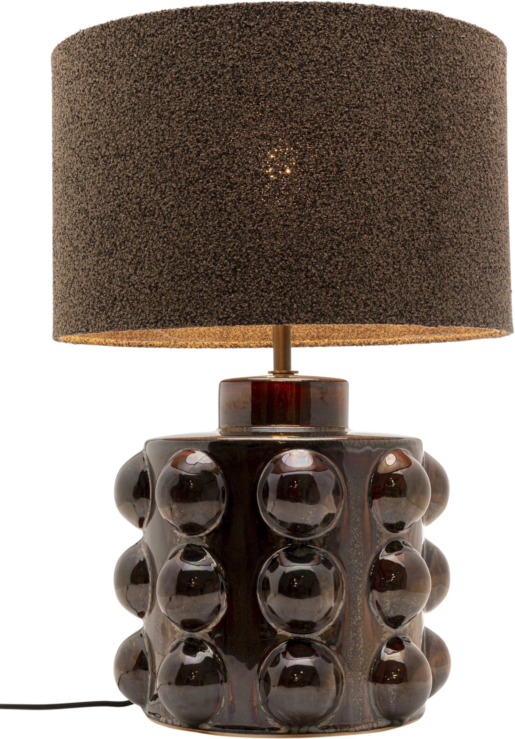 Kare Design Tischleuchte Calamaro, Braun, Tischlampe, Nachttischlampe, Wohnzimmer, Schlafzimmer, Leuchtmittel nicht inklusive, 58x40x40 cm (H-B-T)