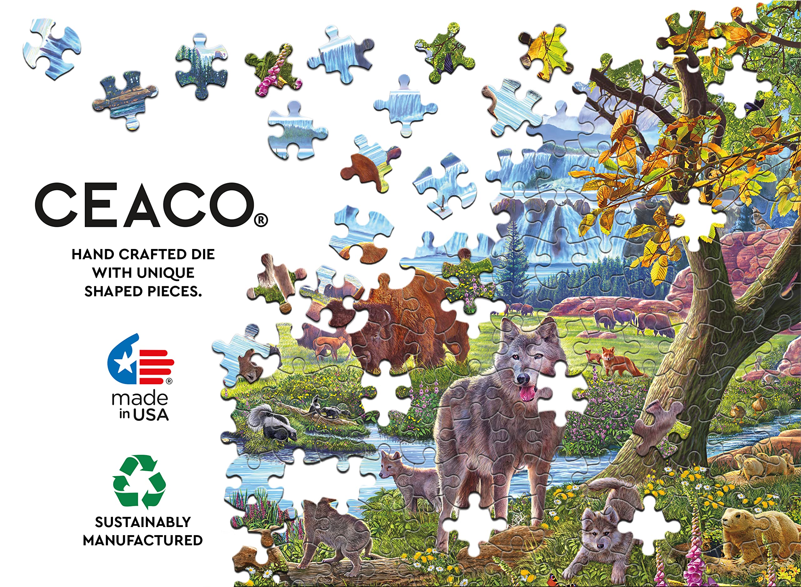 Amazon.com: Ceaco - Wild - North American Wildlife - 1000 Piece