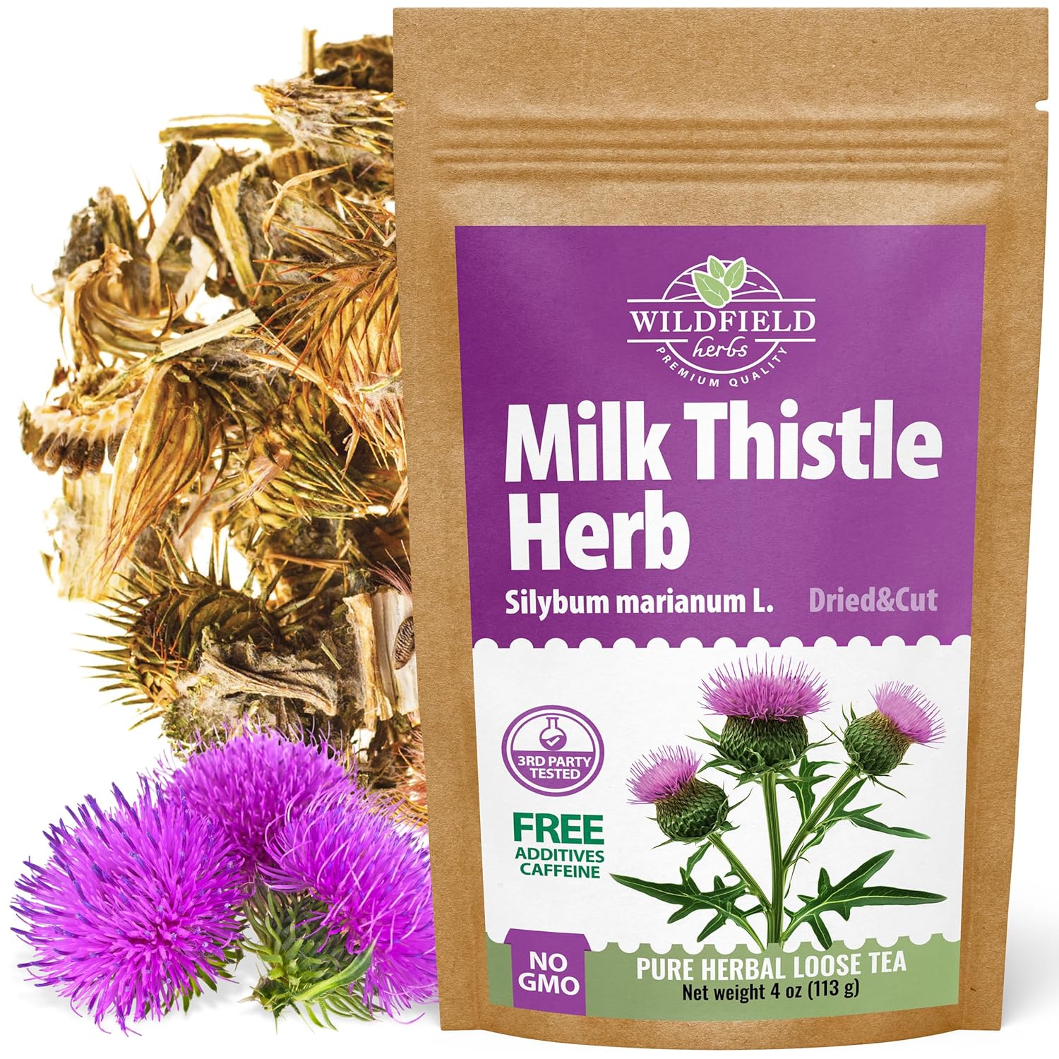 4 oz. Milk Thistle Herb Dried Milk Thistle Herbal Tea (Silybum Marianum) – 113g Herb Tea Cardo Mariano 4 oz. Milk Thistle Herb Dried Milk Thistle Herbal Tea (Silybum Marianum) – 113g Herb Tea Cardo Mariano