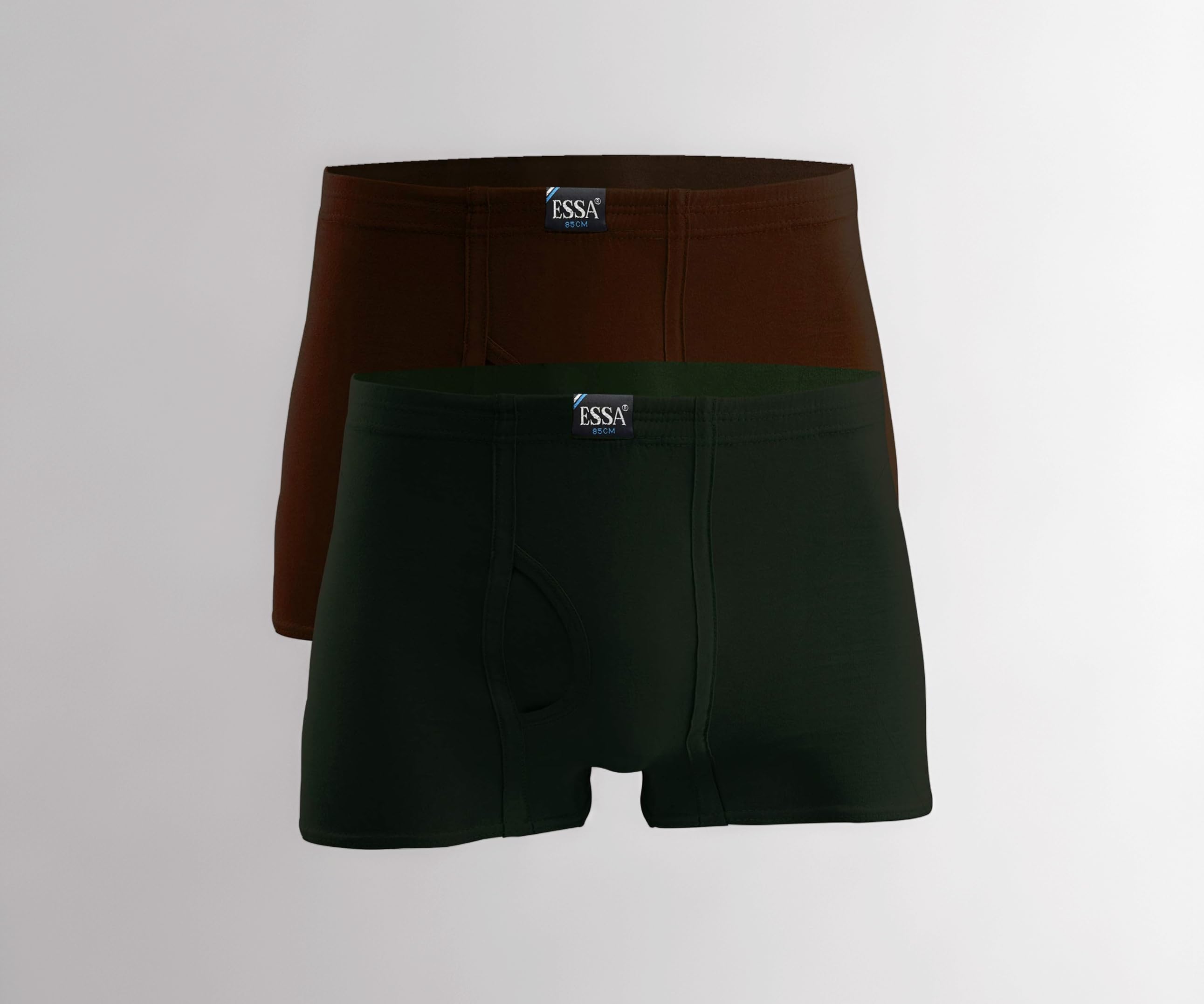 Mens Cotton Trunks Without Pocket, Pack of 2 [Colour May Vary]