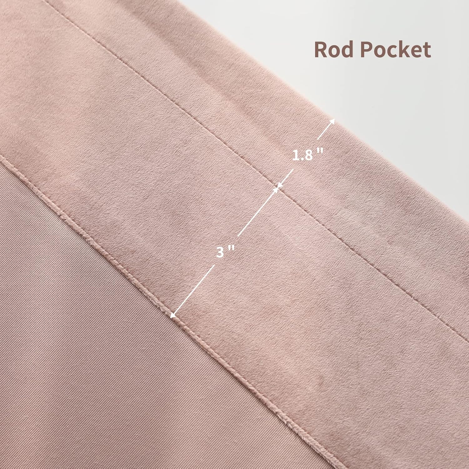 PLEASANT BOULEVARD Dusty Pink Velvet Curtains 84 inch Long Heavyweight Blackout Curtains Rod Pocket Thermal Insulated Darkening Window Drapes for Bedroom Living Room, W52 x L84, 2 Panels