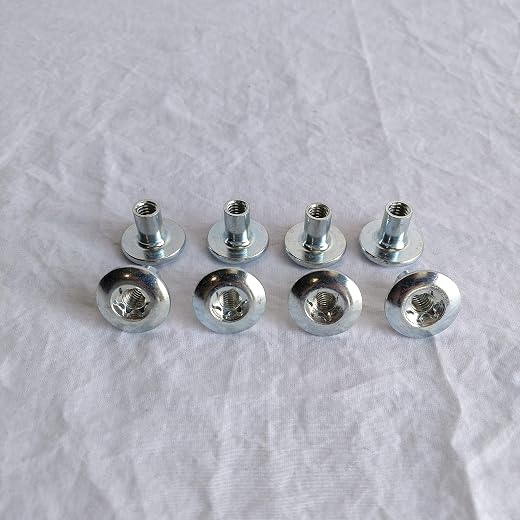 8 Pcs 5/16" Truss Barrel Nut Dome Head Large Cargo Trailer Full Pass Thru
