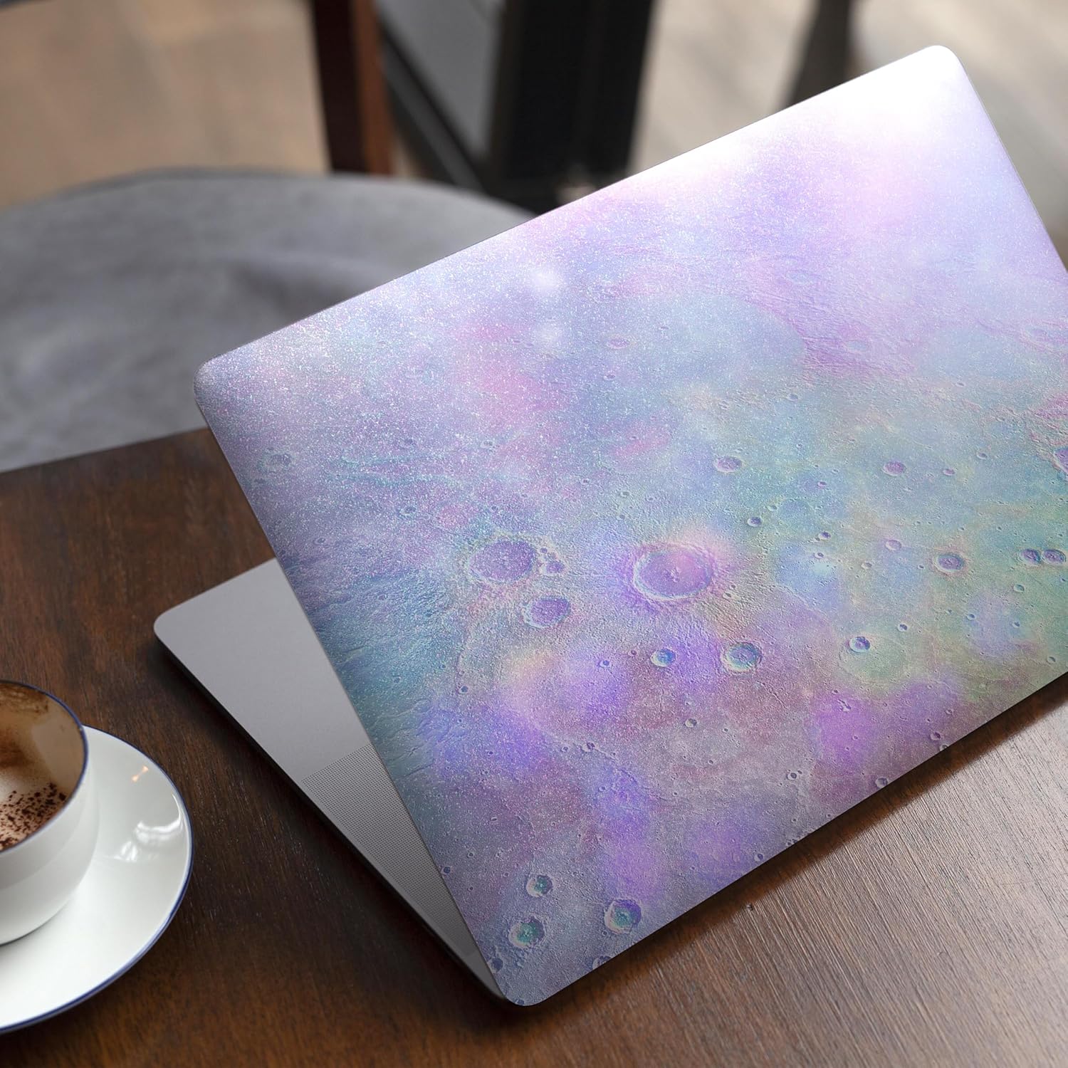 DesignSkinz - Compatible with MacBook Pro 13" w CD Drive (A1278) - Skin Decal Protective Scratch Resistant Vinyl Wrap - The Tie-Dye Cratered Moon Surface