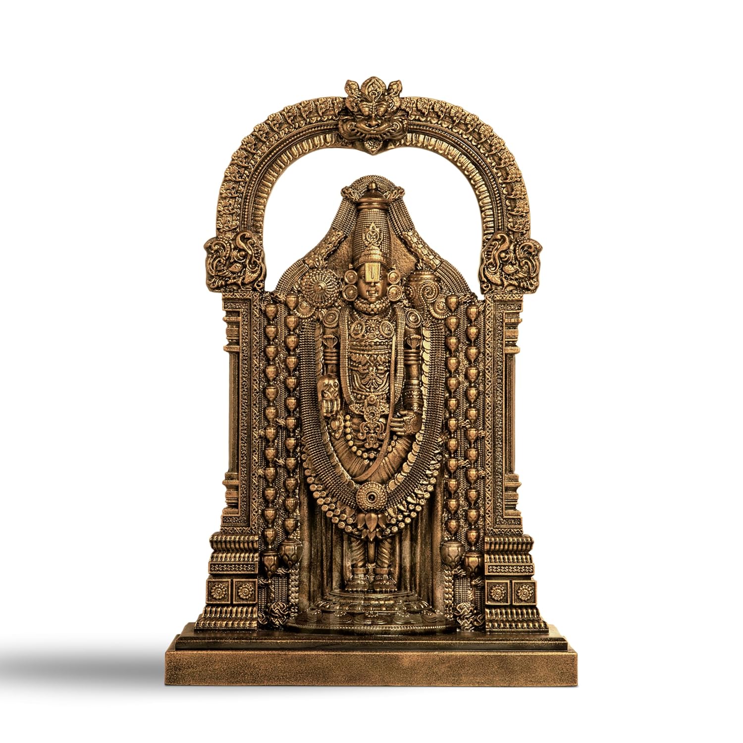 SILAII Lord Sri Venkateswara Divine Sculpture – 6 Inch – Antique Bronze | Tirupati Balaji Idol | Home Decor, Pooja Mandir & Gift Purpose
