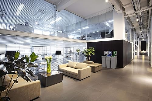 Miniatura 9 de CleanRiver Flex E Bin - 50 galones  Streams 2 en 1  Cesta de reciclaje y residuos con tablero  Color gris