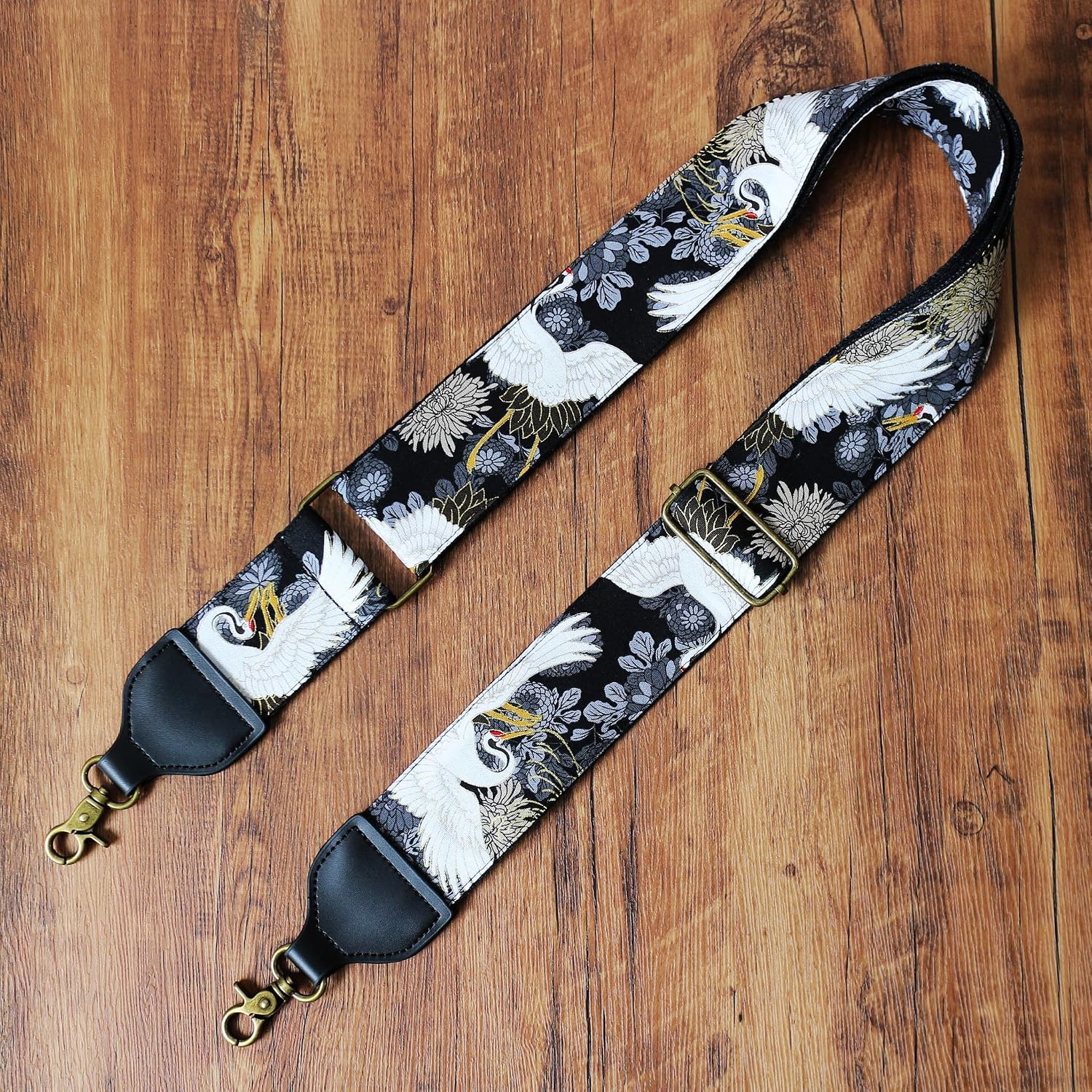 Original Design, 2“ Width, Cotton & Genuine Leather, Handbag Strap Replacement Shoulder Crossbody Strap Purse Strap