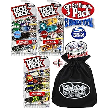 Tech Deck Bundle Sls Pro Series Skate Park Quarter Pipes Style May Vary And Bag Spin Master Sk8shop Bonus Pack Skateboards