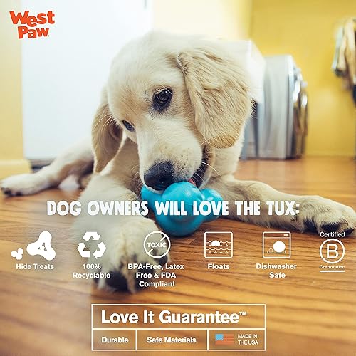 Miniatura 3 de West Paw Zogoflex Tux Treat - Juguete masticable para perros - Juguete masticable interactivo para perros - Juguete de enriquecimiento para perros -