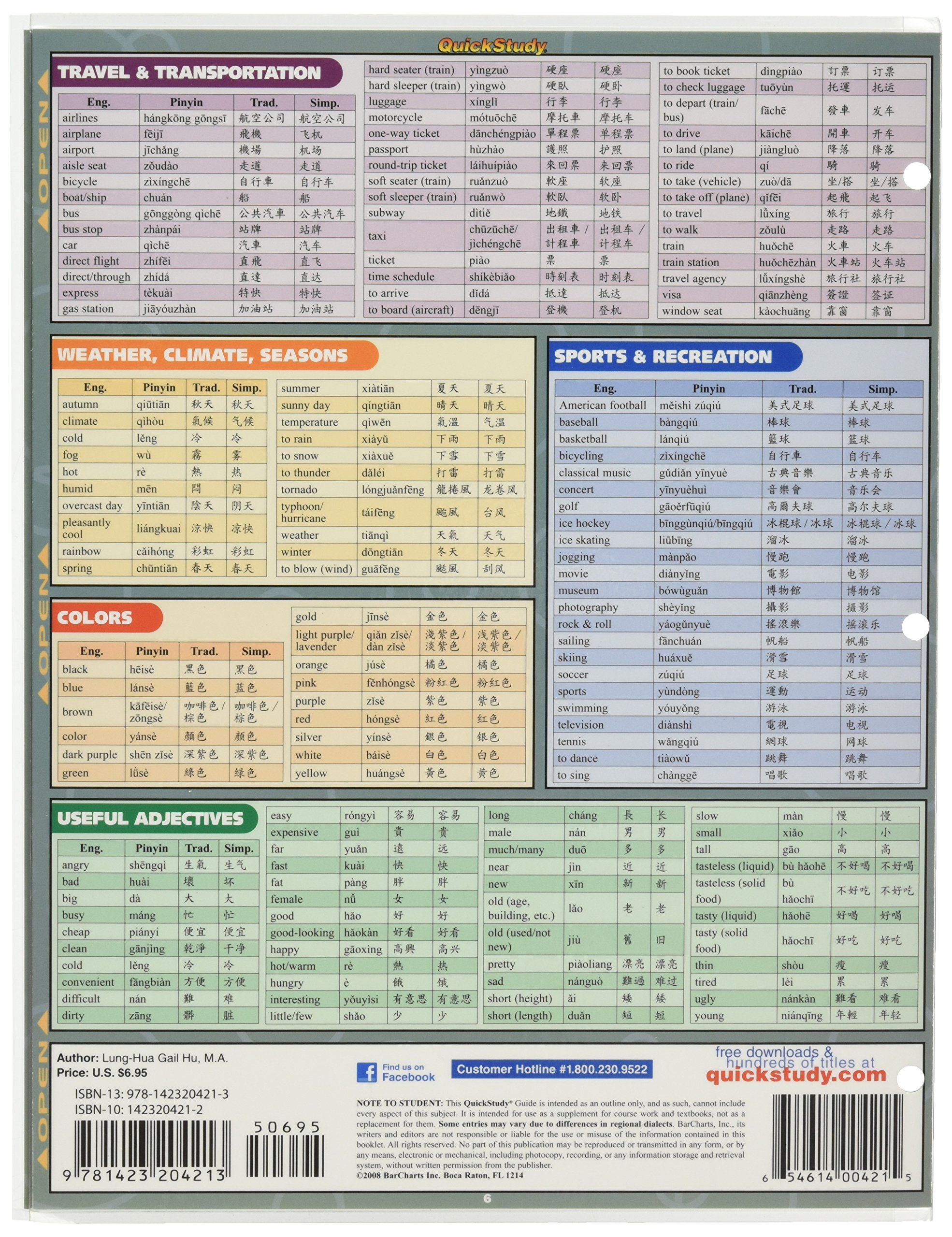 BarCharts- Inc. 9781423204213 Mandarin Vocabulary- Pack of 3 - Image 2