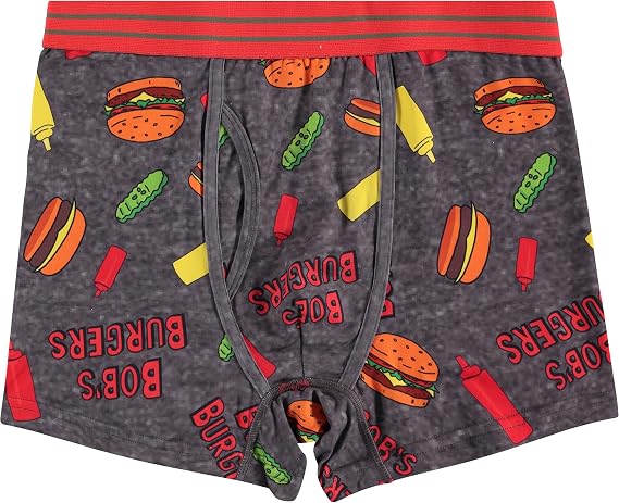 Bob's Burgers Mens Boxer Briefs Mens 2 Pack Boxer Briefs Underwear - Bob, Tina & Louise Belcher