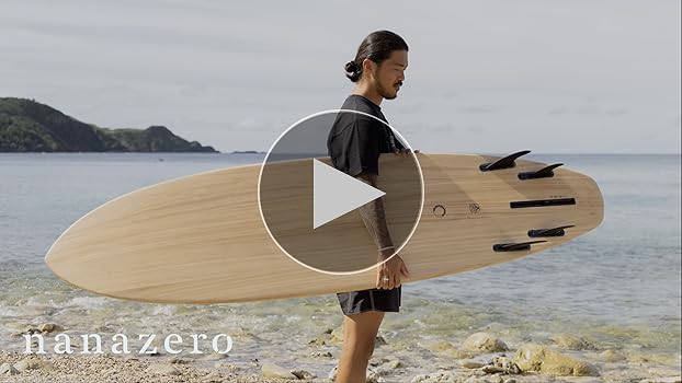 Amazon | nanazero WOOD SKIN サーフボード MID08 シングル
