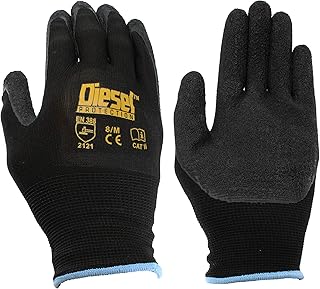 Diesel Protection Pro-Tekk Latex Foam Grip Coated Work Gloves (12 Pairs of Gloves, Size Medium)