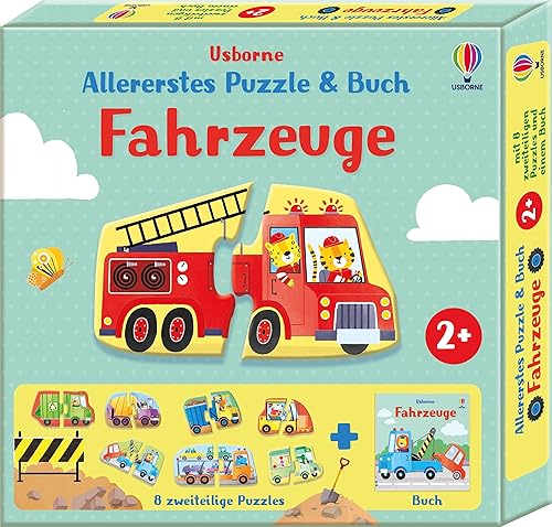 Allererstes Puzzle &amp; Buch: Fahrzeuge: Set aus acht 2-teiligen Puzzles und Begleitbuch – ab 2 Jahren (Allererstes-Puzzle-und-Buch-Reihe)
