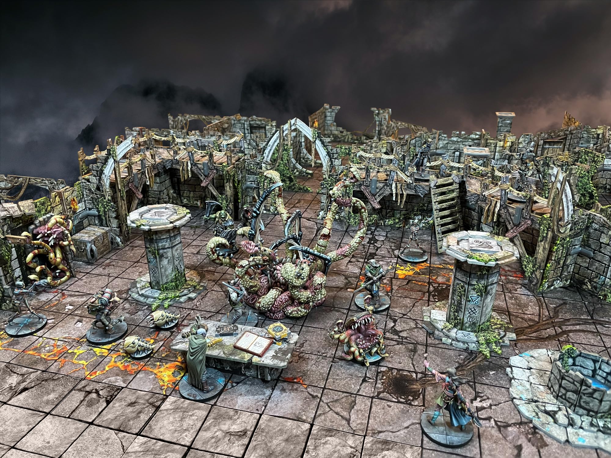 Maladum Oblivion's Maw Expansion - Fantasy Dungeon Crawler Game Immersive Terrain Solo, Co-op and Adversarial Play
