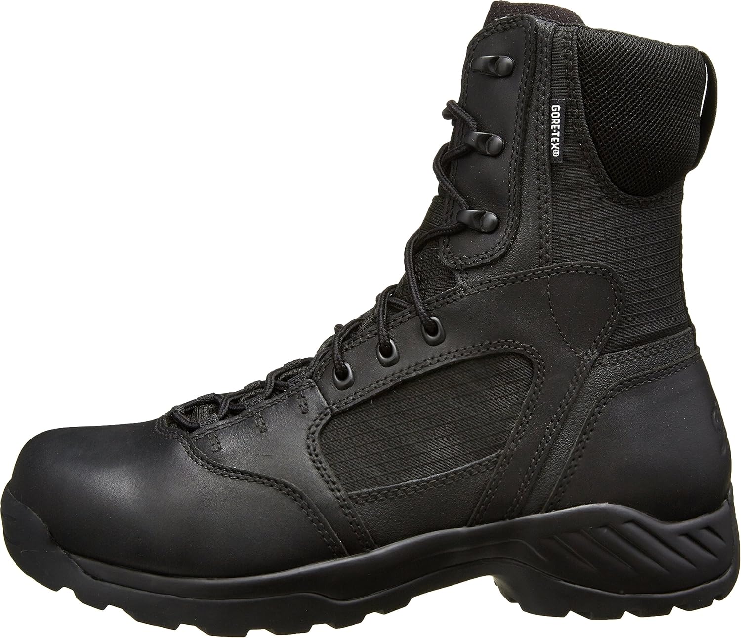 Danner Kinetic 8" Waterproof Tactical Boots for Men - Polishable Full-Grain Leather and Ripstop Nylon, Dual-Density Footbed & Slip-Resistant Outsole
