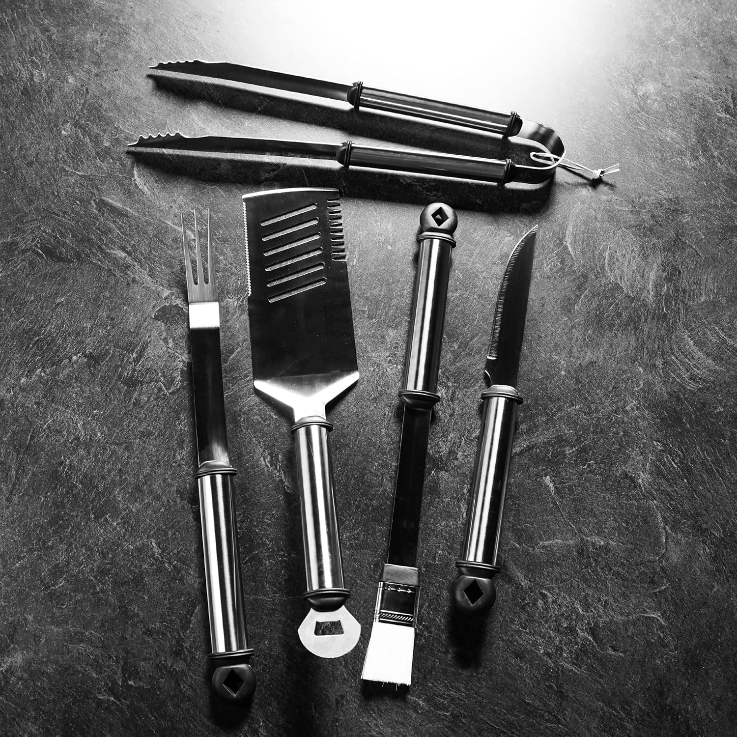 Mr. Bar-B-Q 5-Piece Stainless Handle Barbeque Tool Set