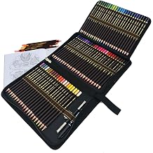 Colouring Pencils Professional Drawing Pencils Art Set with Premium Black Zipper Case,72 Unique Coloured Pencils for Coloring Book Drawing Writing Sketching and Doodling Designs