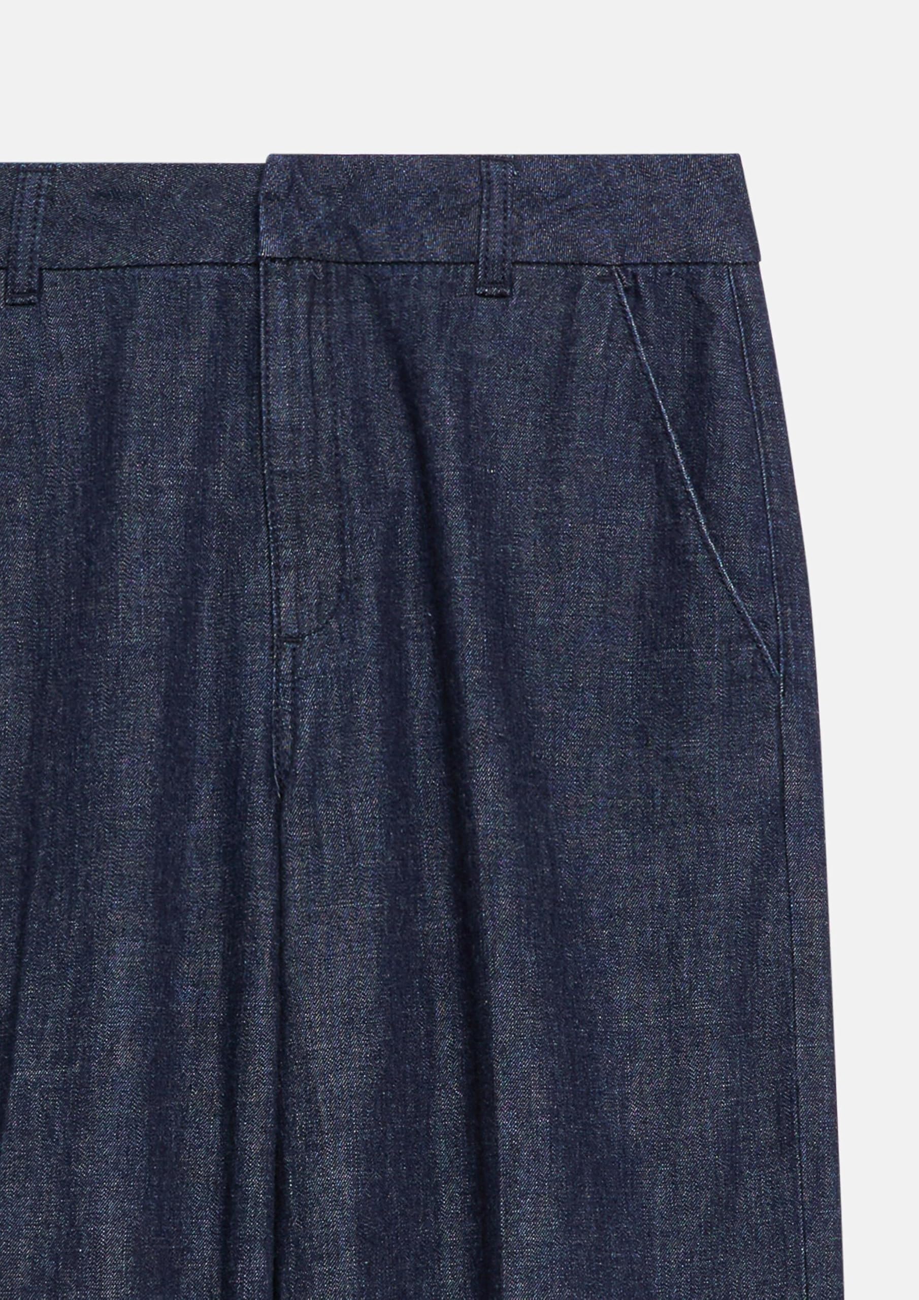 Comma Leichte Wide-Leg-Jeans in Ankle-Länge