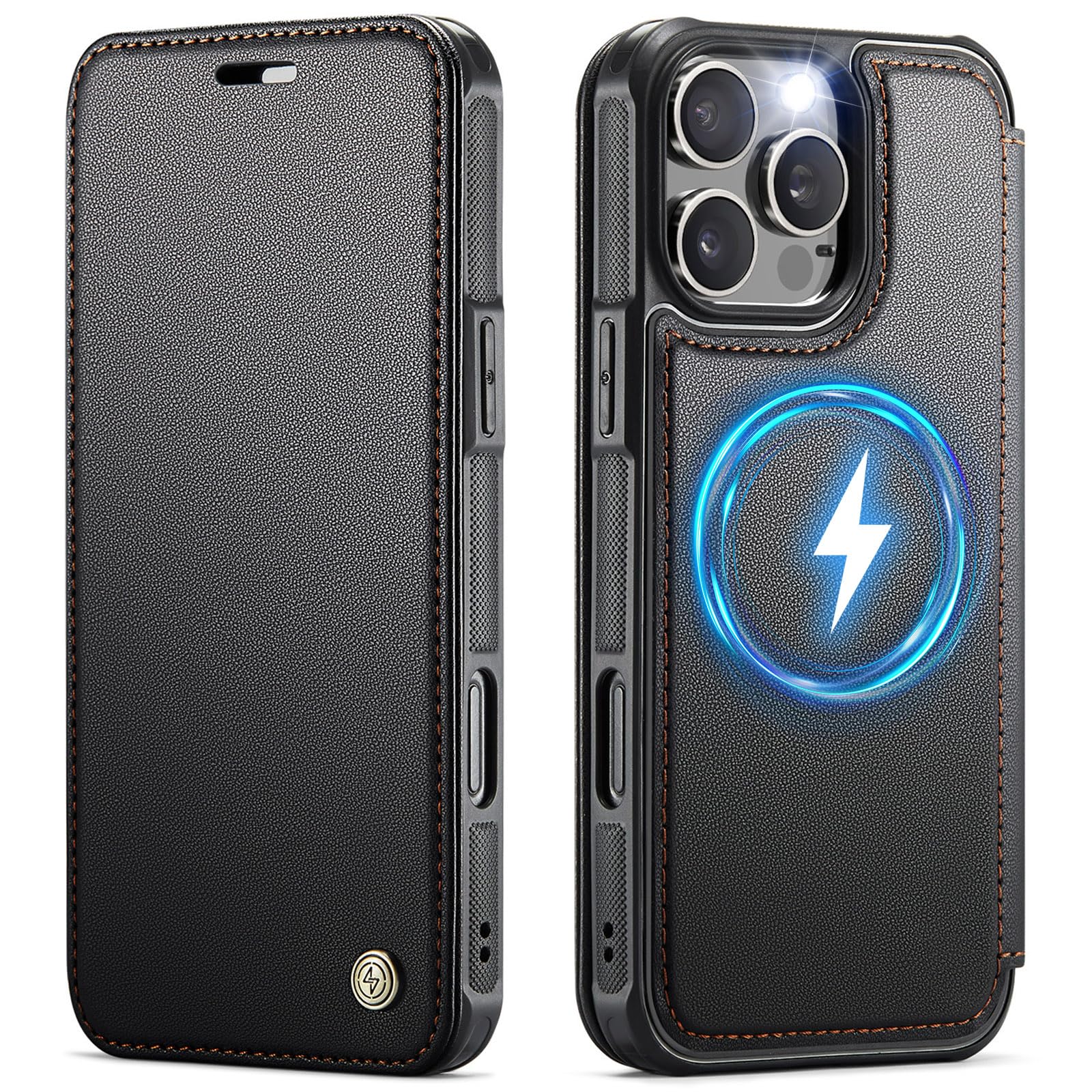 Photo 1 of PlusnapX for iPhone 16 Pro Wallet Case with Magsafe - Black