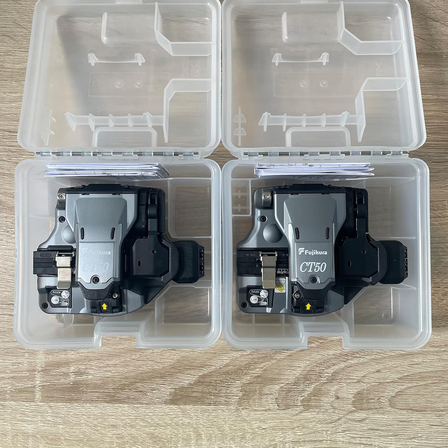 2 Pcs Fujikura New Model CT50 CT-50 High Precision Fiber Cleaver Fiber Cutter Combo Pack