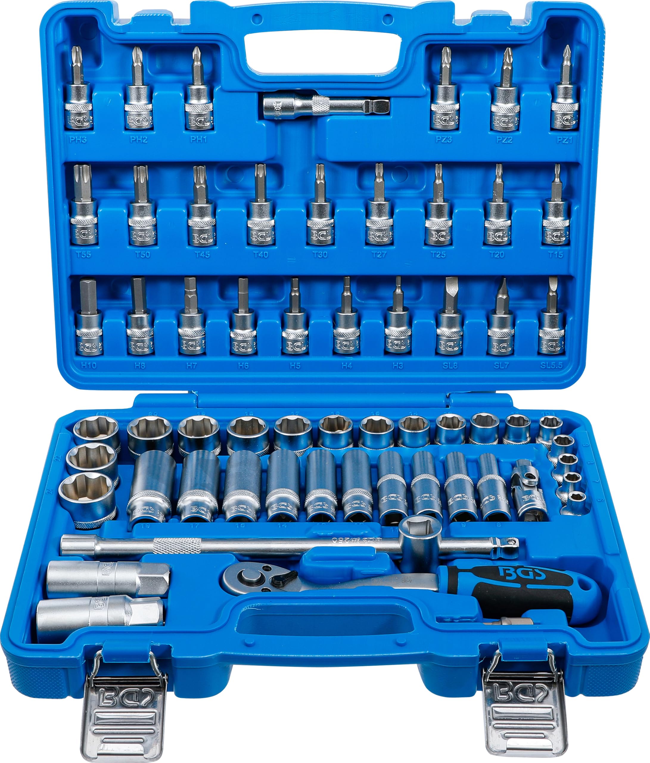BGS 2229 | Coffret de douilles | 10 mm (3/8") | 61 pièces