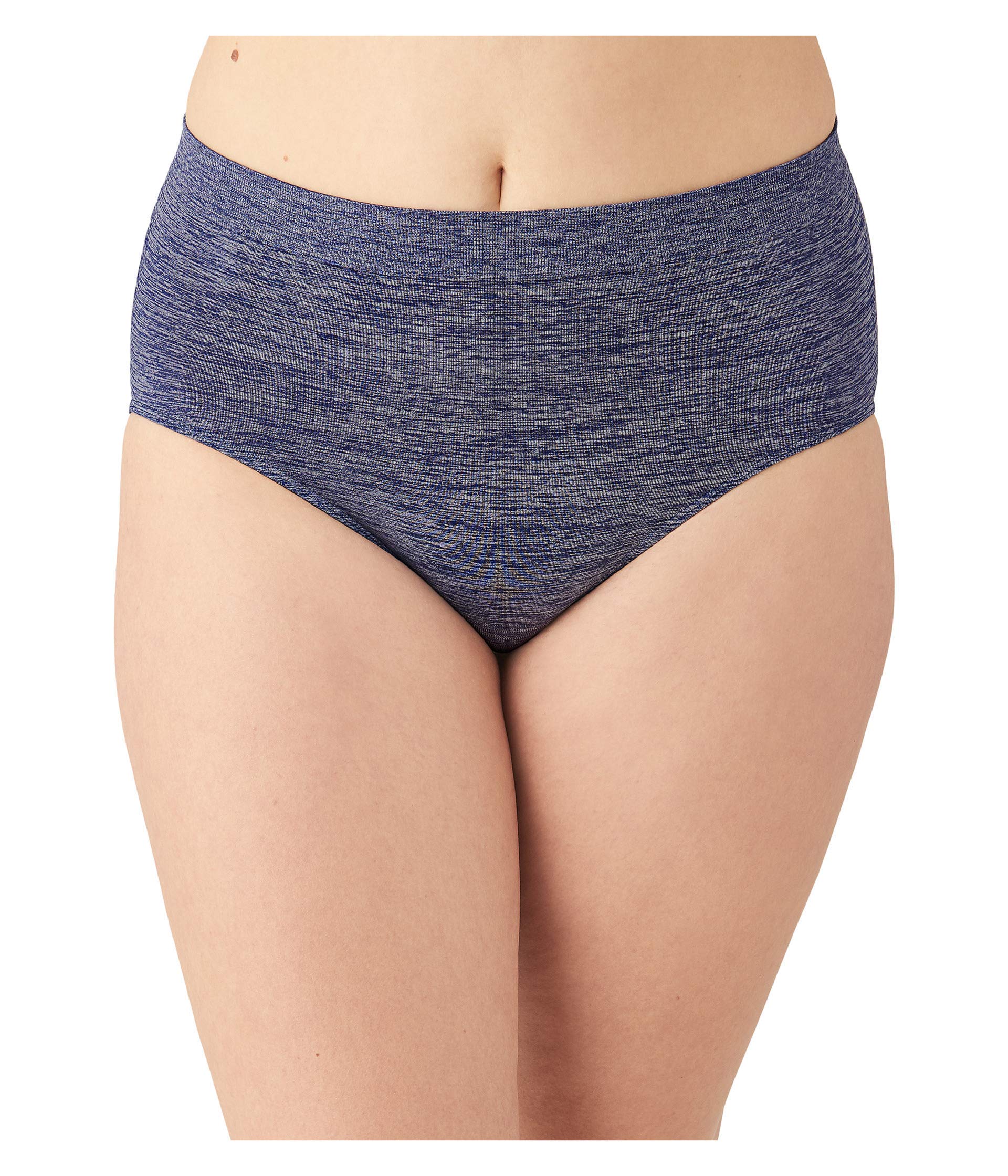 Wacoal Women's Patriot Blue Heather B Smooth Brief Panty, Xxl