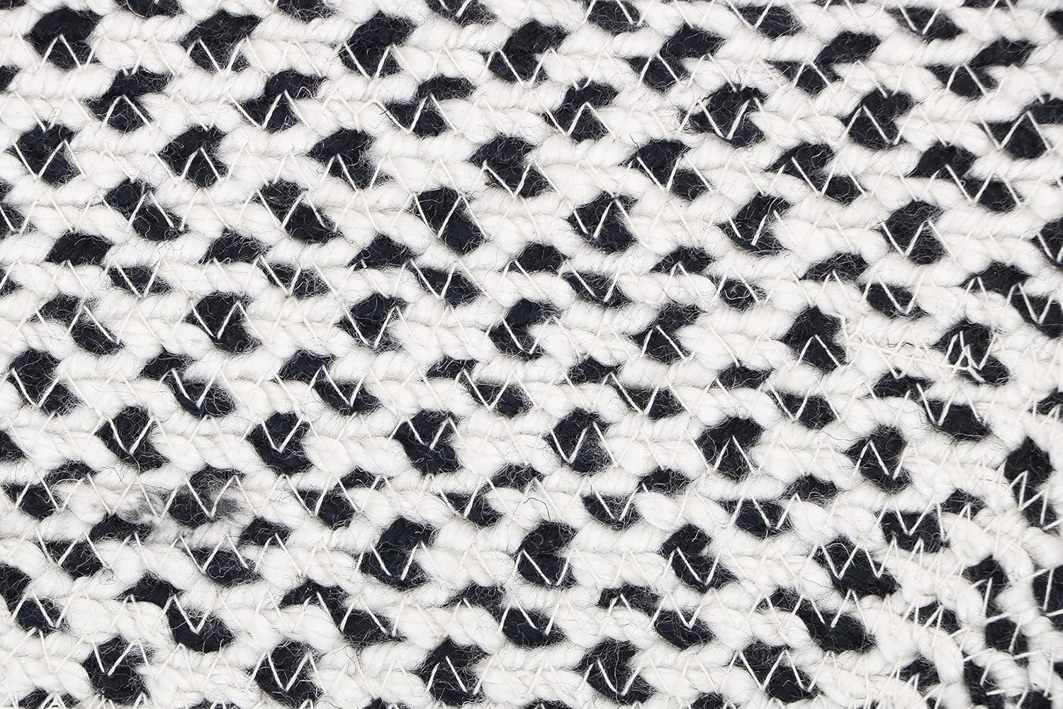 review The Home Talk Pet Mat for Dogs & Cats, Pet Friendly Area Rugs, Hand Braided Mat, Anti-Spill Floor Mat Perfect Doormat for Your Pet, Polyester Material, 16 x 24 Inches, Bone Design – White