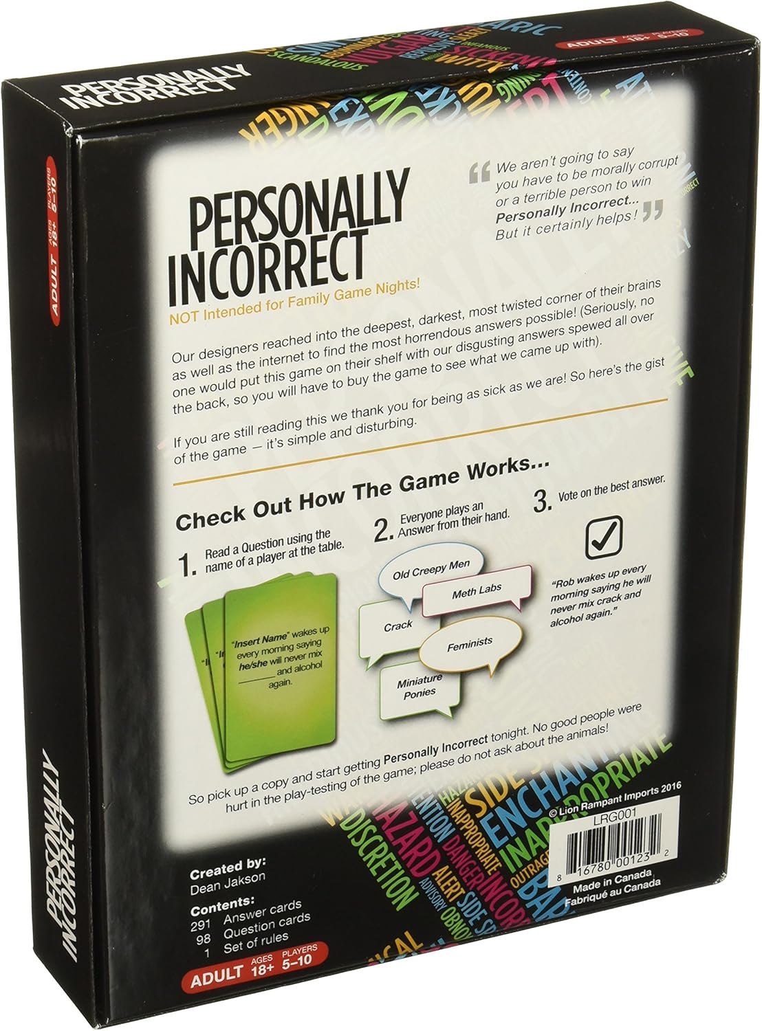 Personally Incorrect - Party Card Game : Home & Kitchen