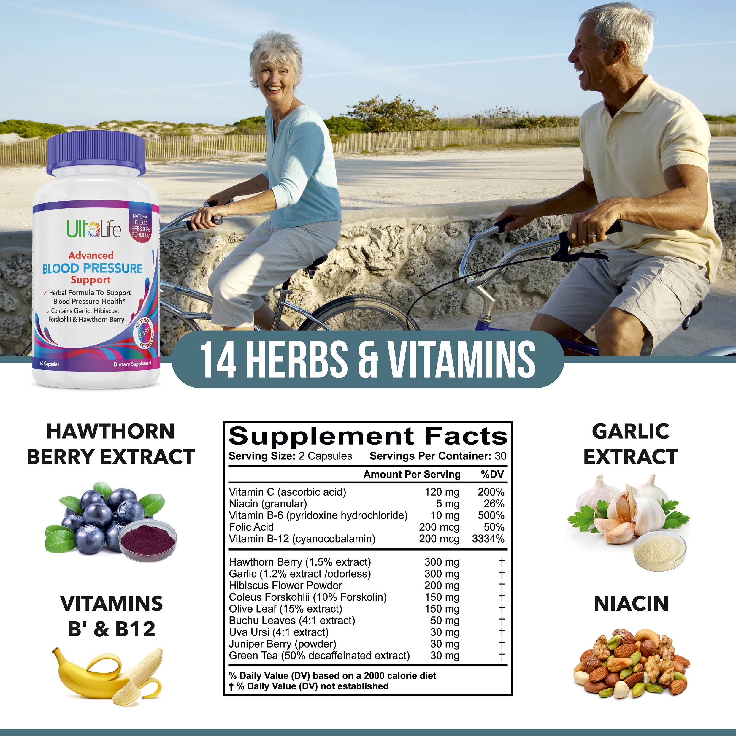 Top High Blood Pressure Support Supplement by UltaLife Natural