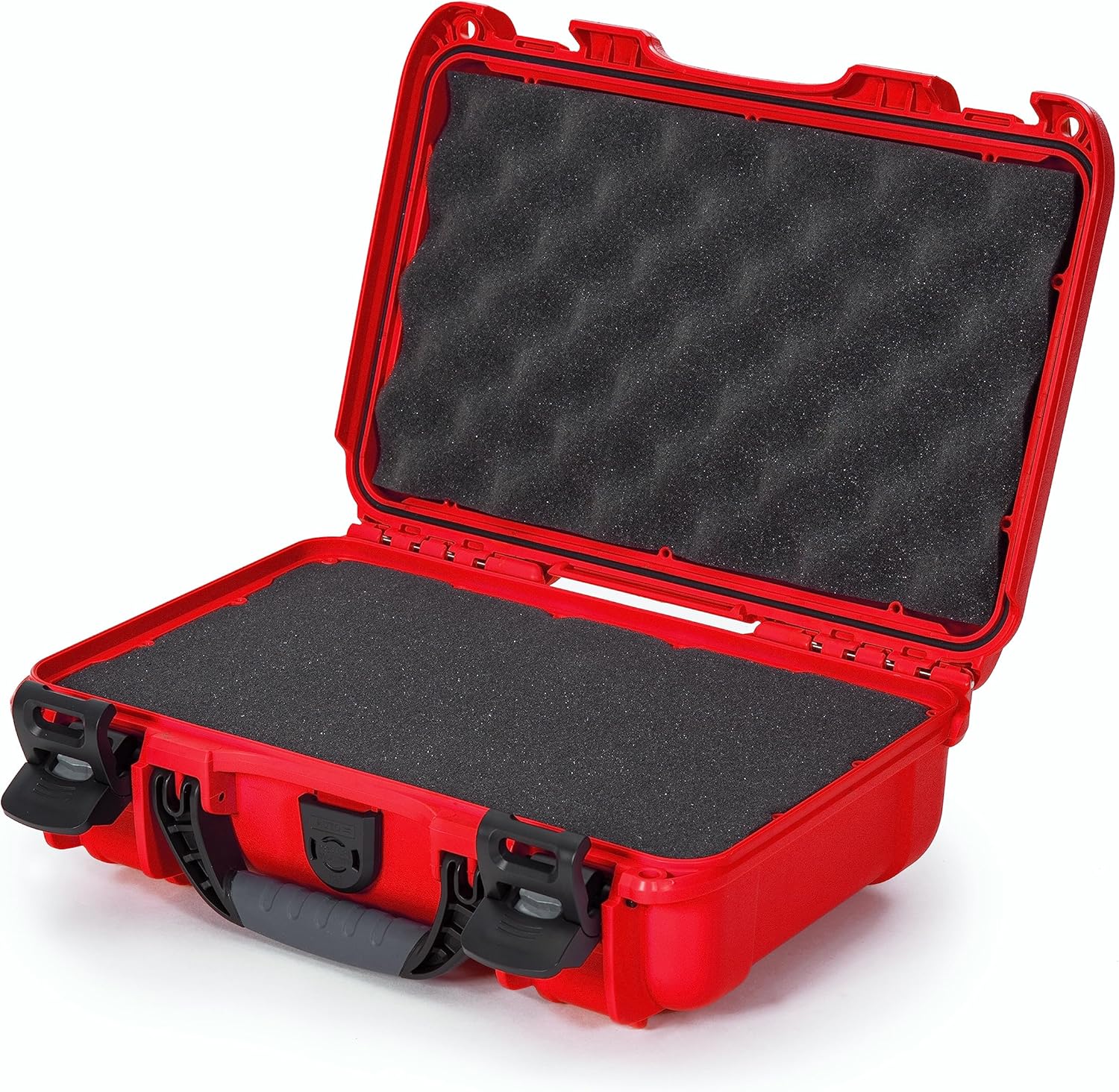 NANUK 909 Travel Hard Case with Customizable Cubed Foam – Waterproof Camera Case, 12.6” x 9” x 4.4”, Lightweight, Lockable, Dustproof, Impact-Resistant & Durable Protective Case – Red