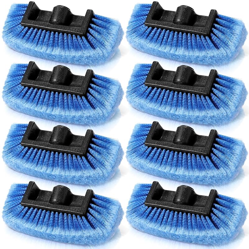 Escovas para Lavagem Automotiva Vesici com Cerdas Macias e Fluxo de Água, Azul, 8 peças de 25,4 cm