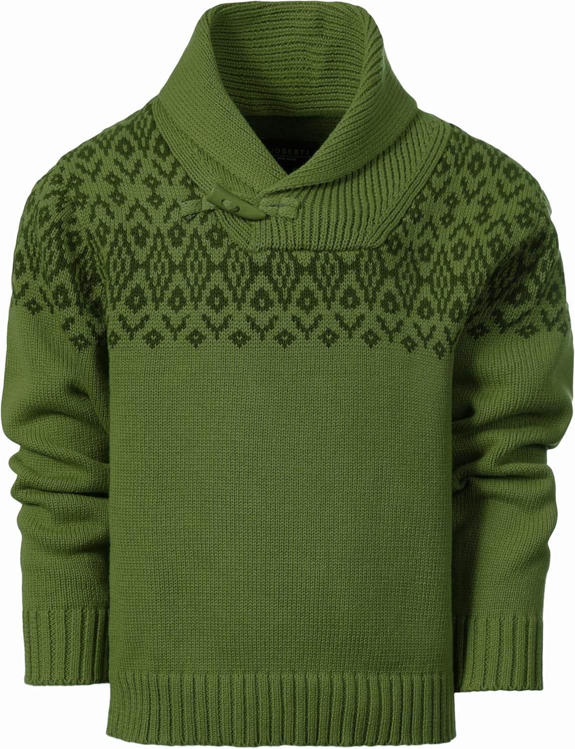Gioberti Kids and Boys 100% Cotton Pullover Knitted Sweater with Toggle Button Closure
