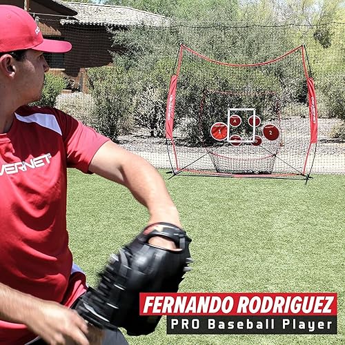 Miniatura 7 de PowerNet Márquez alemán Pitch Perfect Targets, red de práctica y zona de ataque  Entrenador de lanzamiento de béisbol y softbol  Juego de 3 tamaños
